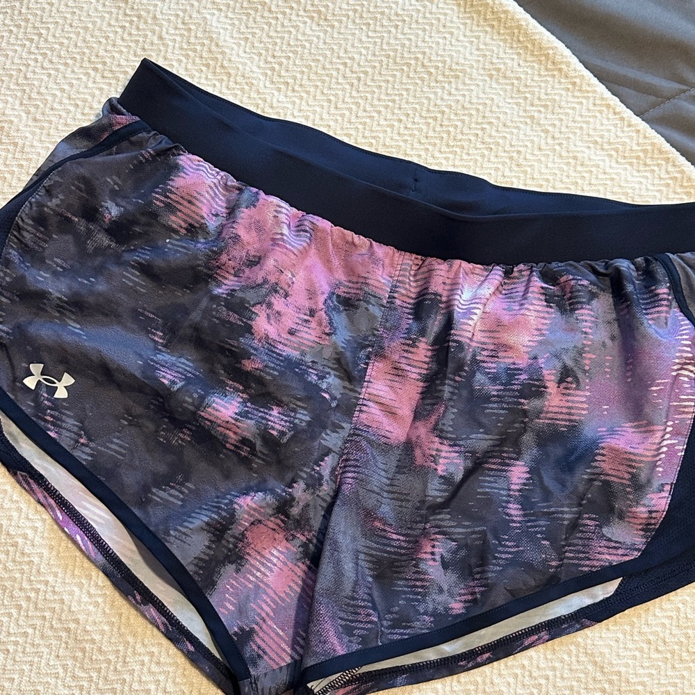 Under Armour Women's Athletic Shorts in Pink and Black